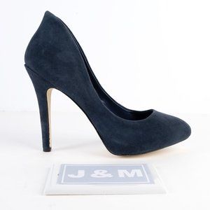 BCBGeneration dark blue navy suede pumps size 9